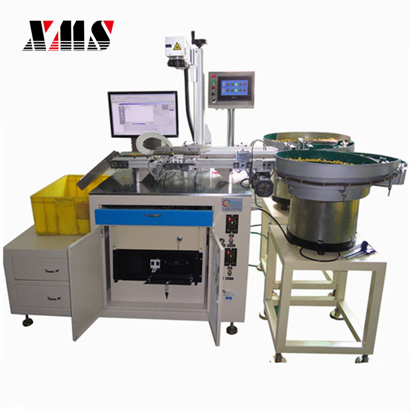 雙軌道光纖激光打標(biāo)機(jī)加裝振動盤